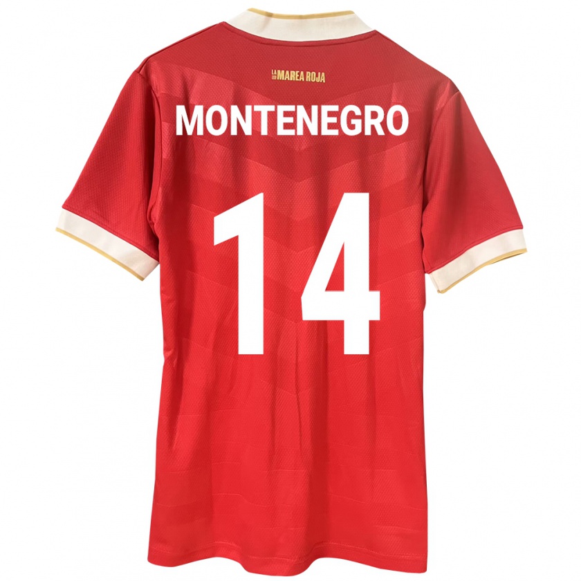 Kandiny Kinder Panama Carmen Montenegro #14 Rot Heimtrikot Trikot 24-26 T-Shirt