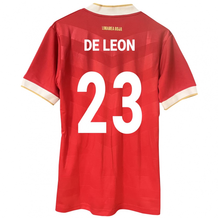 Kandiny Kinder Panama Yerenis De León #23 Rot Heimtrikot Trikot 24-26 T-Shirt