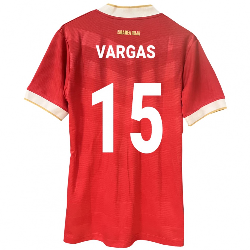 Kandiny Kinder Panama Rosario Vargas #15 Rot Heimtrikot Trikot 24-26 T-Shirt