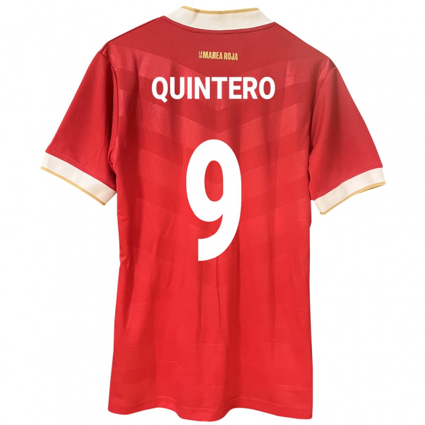 Kandiny Kinder Panama Ana Quintero #9 Rot Heimtrikot Trikot 24-26 T-Shirt