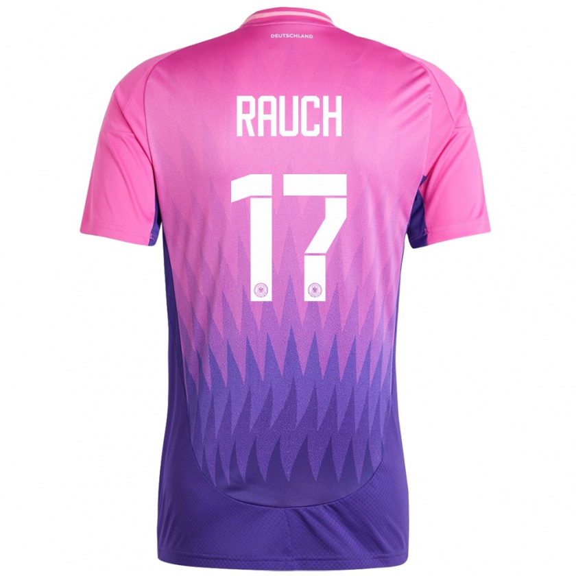 Kandiny Kinder Deutschland Felicitas Rauch #17 Pink Lila Auswärtstrikot Trikot 24-26 T-Shirt