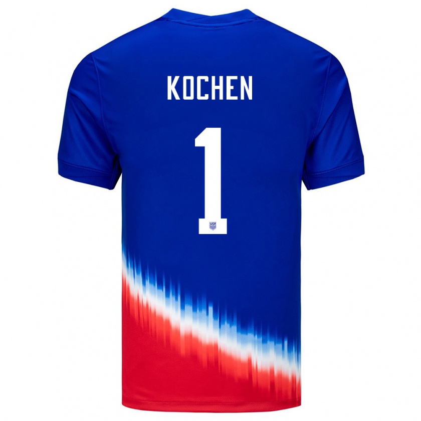 Kandiny Kinder Vereinigte Staaten Diego Kochen #1 Blau Auswärtstrikot Trikot 24-26 T-Shirt