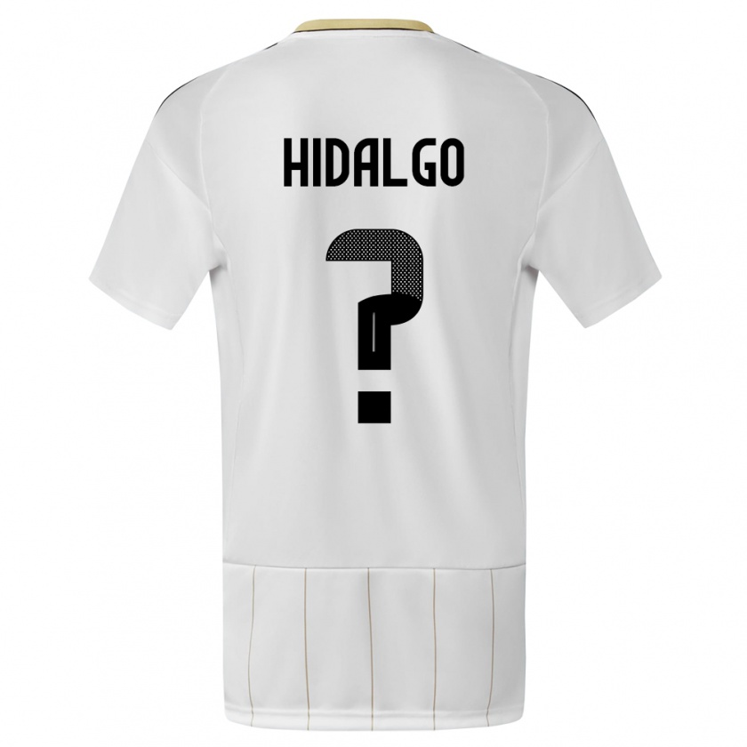 Kandiny Kinder Costa Rica Pablo Hidalgo #0 Weiß Auswärtstrikot Trikot 24-26 T-Shirt