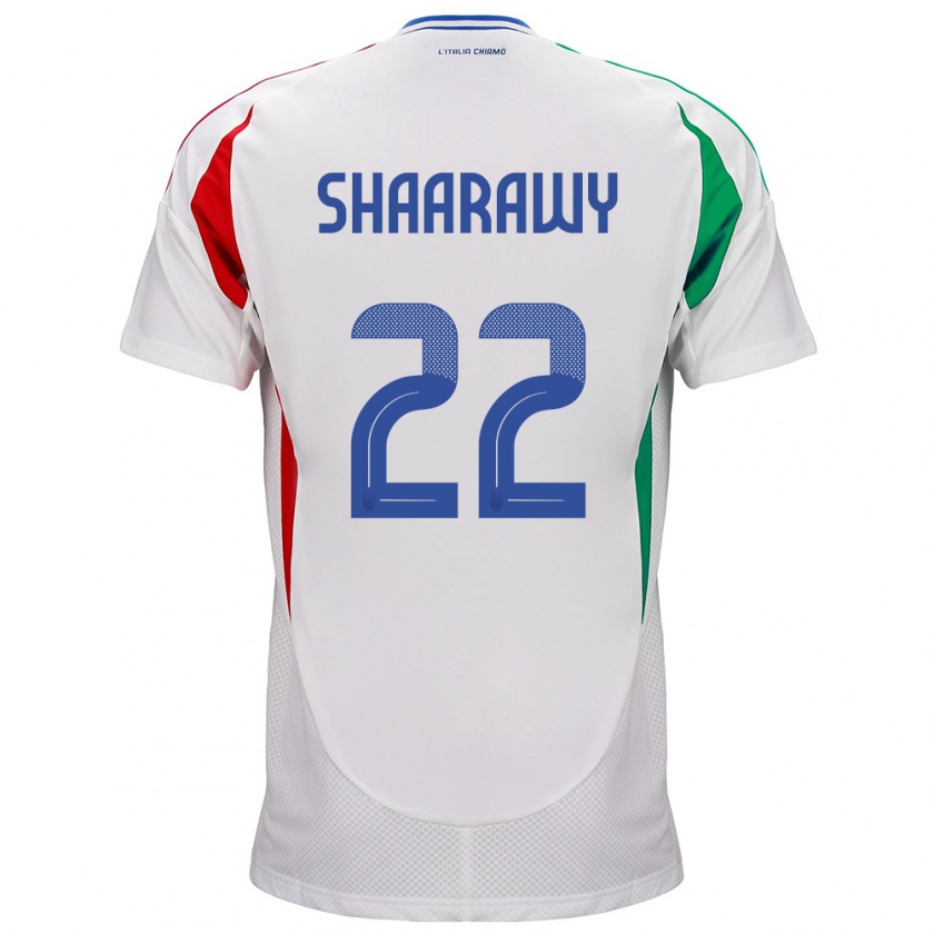 Kandiny Kinder Italien Stephan El Shaarawy #22 Weiß Auswärtstrikot Trikot 24-26 T-Shirt