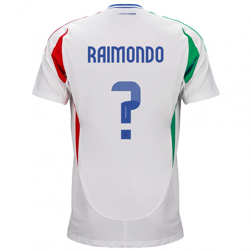 Kandiny Kinder Italien Antonio Raimondo #0 Weiß Auswärtstrikot Trikot 24-26 T-Shirt