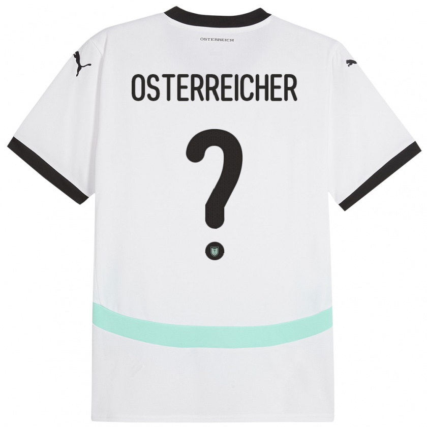 Kandiny Kinder Österreich Marijan Österreicher #0 Weiß Auswärtstrikot Trikot 24-26 T-Shirt