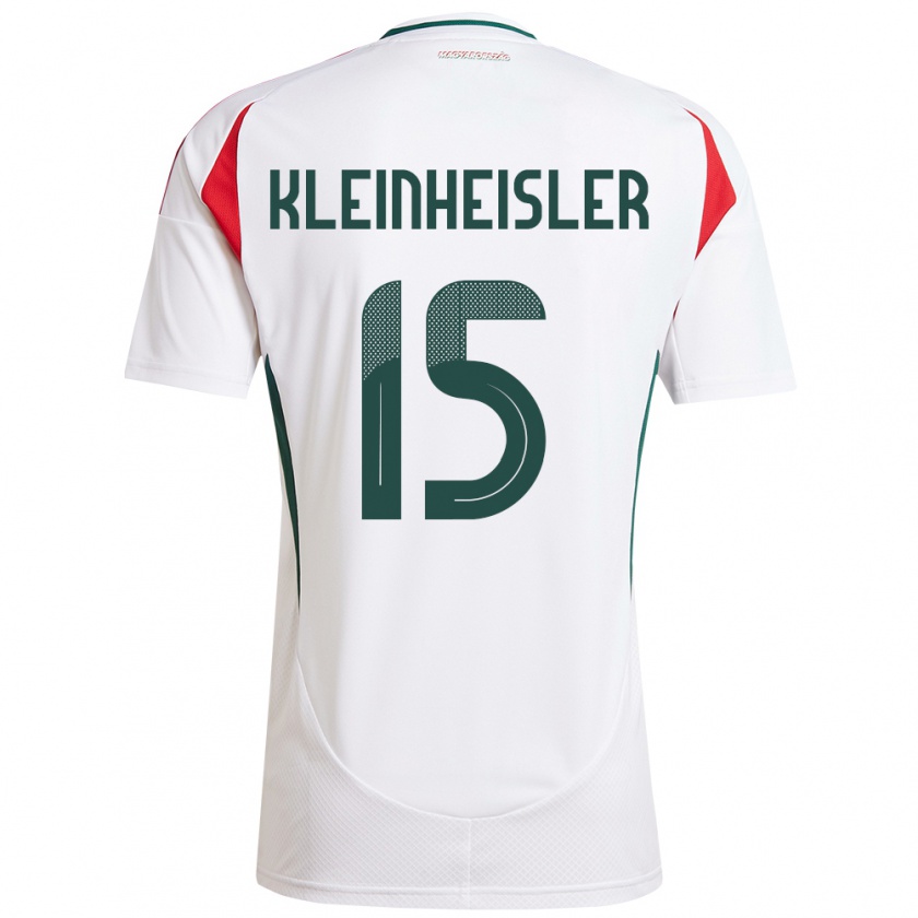 Kandiny Kinder Ungarn László Kleinheisler #15 Weiß Auswärtstrikot Trikot 24-26 T-Shirt