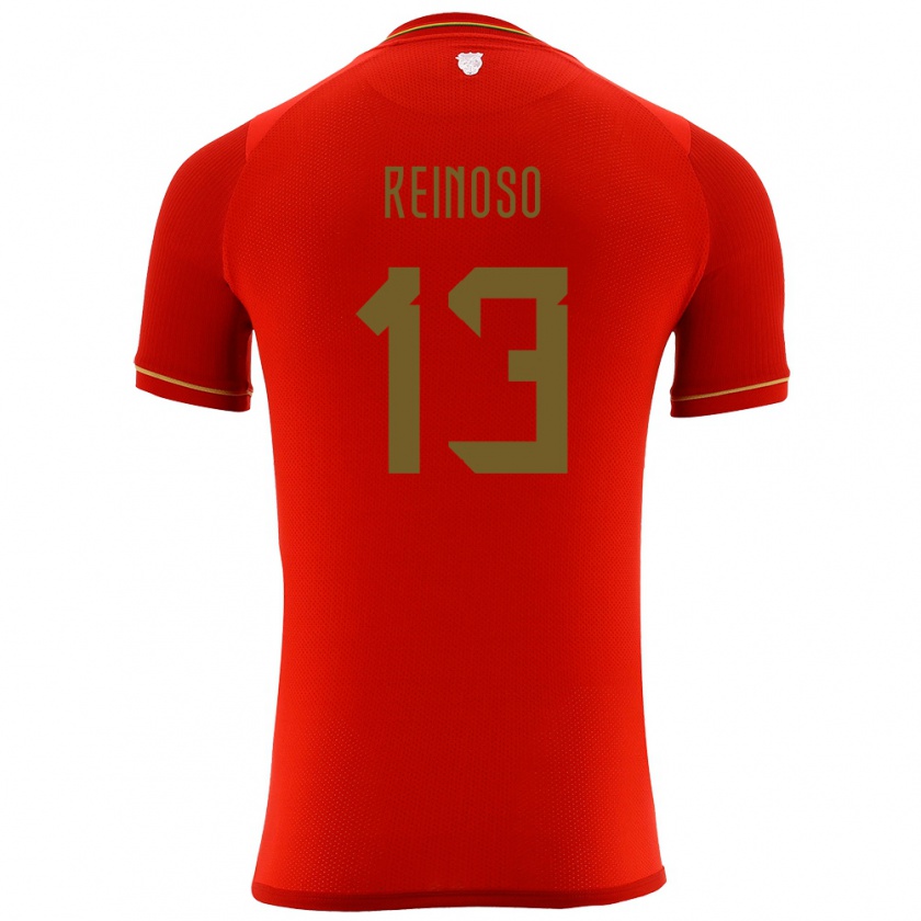 Kandiny Kinder Bolivien Jair Reinoso #13 Rot Auswärtstrikot Trikot 24-26 T-Shirt