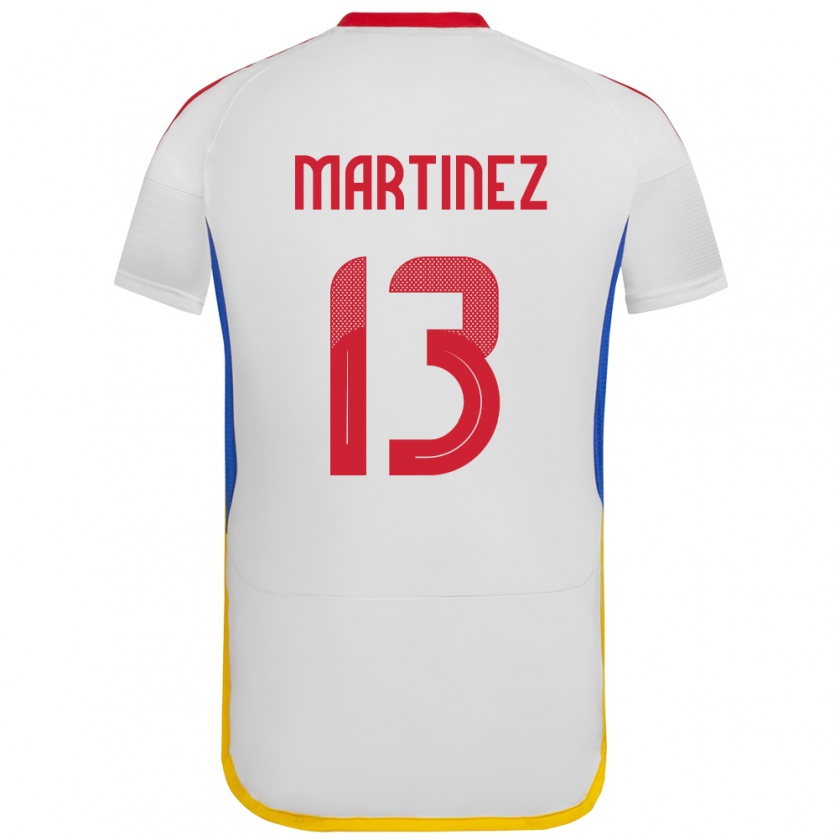 Kandiny Kinder Venezuela José Martínez #13 Weiß Auswärtstrikot Trikot 24-26 T-Shirt