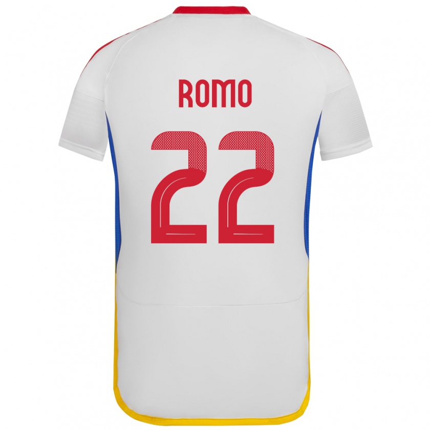 Kandiny Kinder Venezuela Rafael Romo #22 Weiß Auswärtstrikot Trikot 24-26 T-Shirt