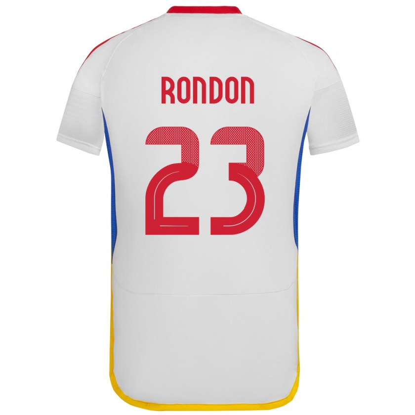 Kandiny Kinder Venezuela Salomón Rondón #23 Weiß Auswärtstrikot Trikot 24-26 T-Shirt