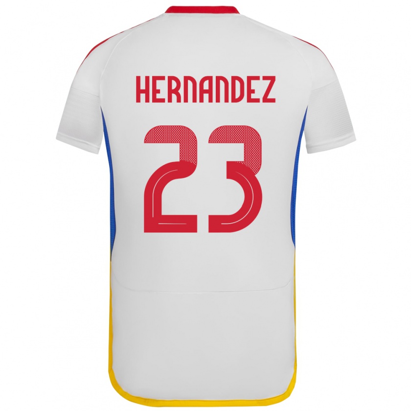 Kandiny Kinder Venezuela Luifer Hernández #23 Weiß Auswärtstrikot Trikot 24-26 T-Shirt