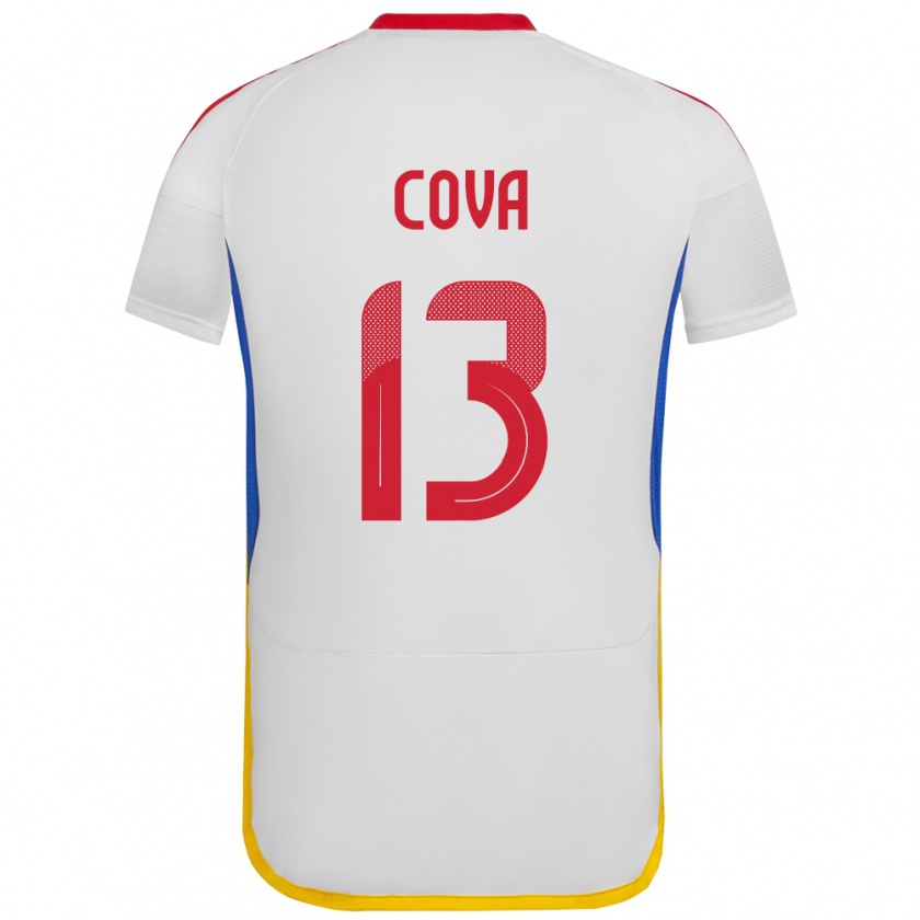 Kandiny Kinder Venezuela Alejandro Cova #13 Weiß Auswärtstrikot Trikot 24-26 T-Shirt