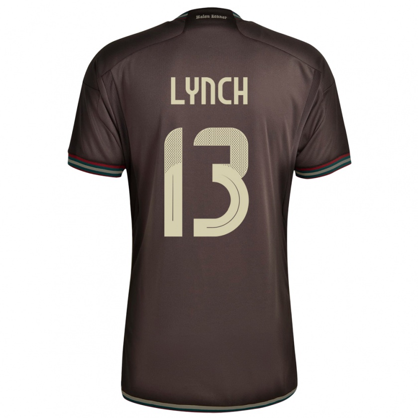 Kandiny Kinder Jamaika Taywane Lynch #13 Nachtbraun Auswärtstrikot Trikot 24-26 T-Shirt