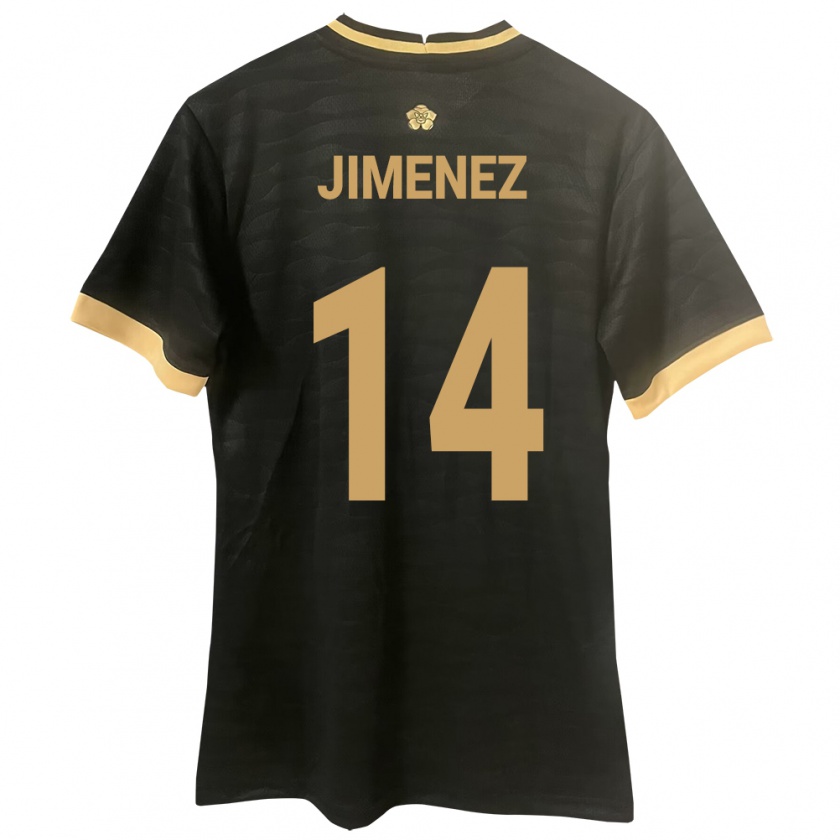 Kandiny Kinder Panama Juan Jiménez #14 Schwarz Auswärtstrikot Trikot 24-26 T-Shirt