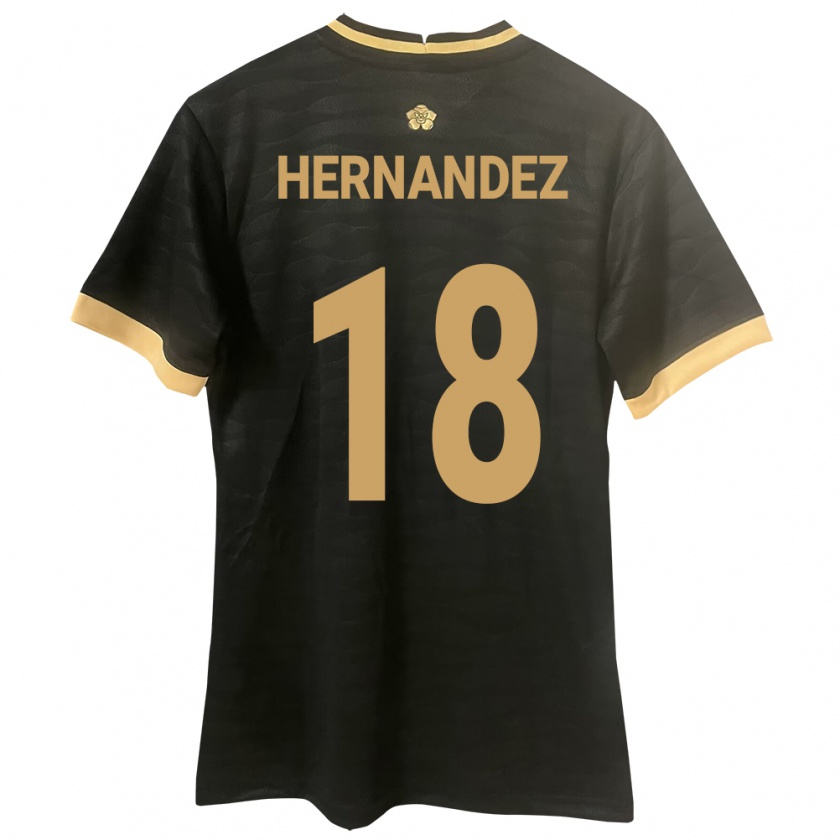 Kandiny Kinder Panama Erika Hernández #18 Schwarz Auswärtstrikot Trikot 24-26 T-Shirt