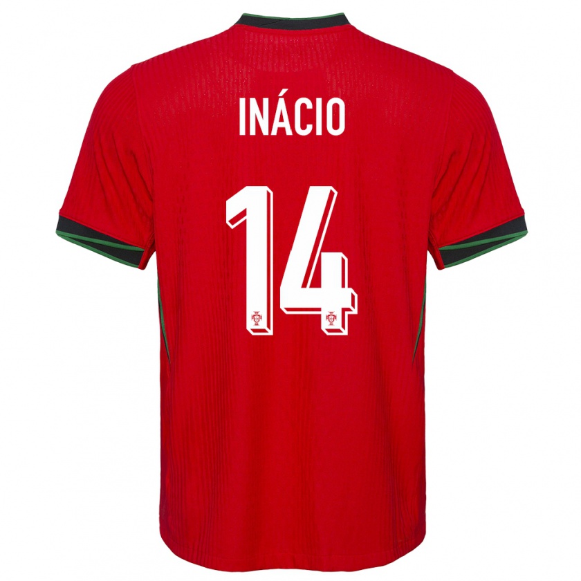 Kandiny Herren Portugal Goncalo Inacio #14 Rot Heimtrikot Trikot 24-26 T-Shirt