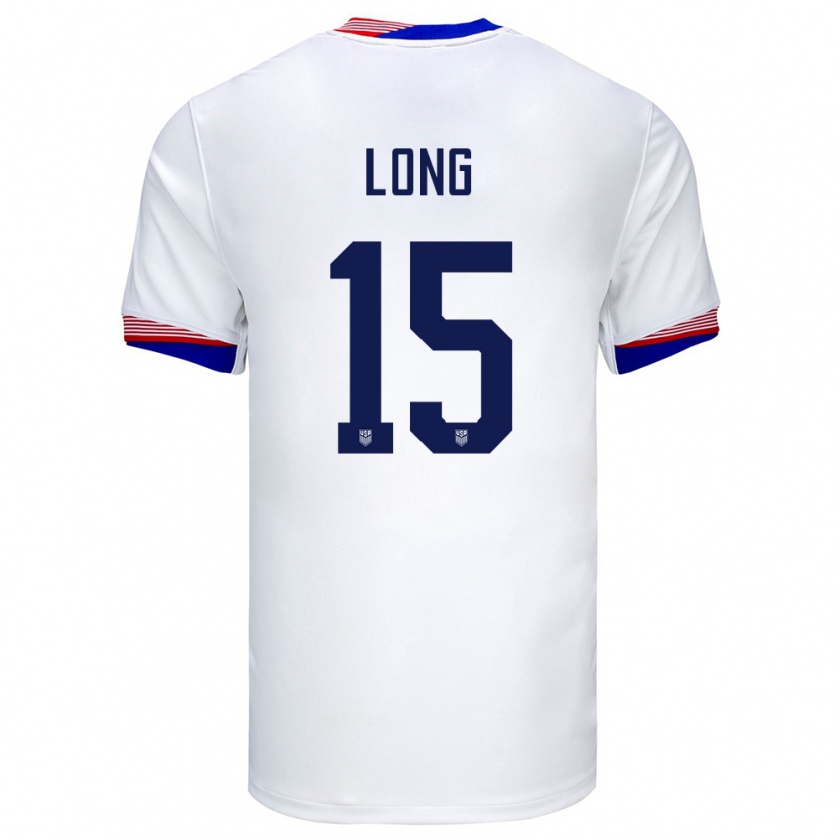 Kandiny Herren Vereinigte Staaten Aaron Long #15 Weiß Heimtrikot Trikot 24-26 T-Shirt