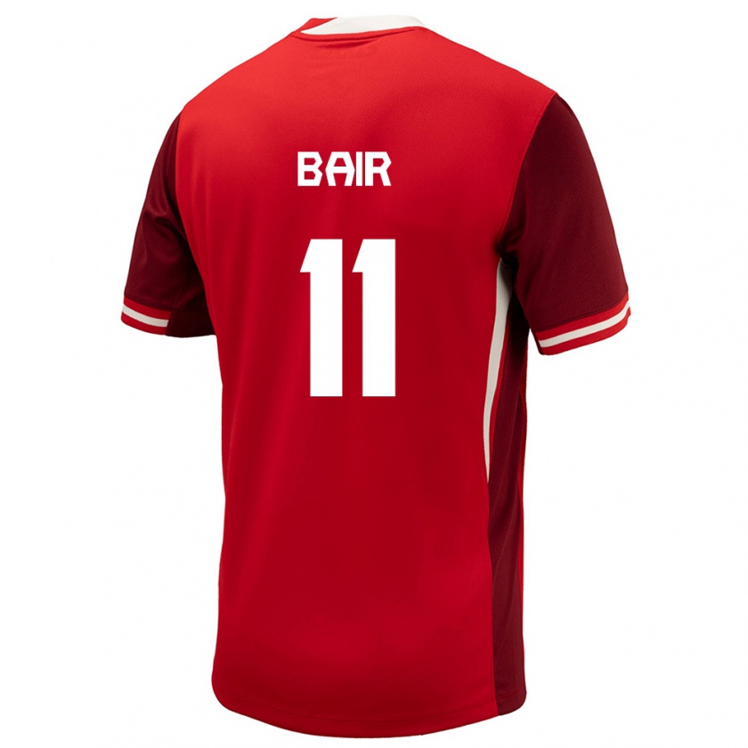 Kandiny Herren Kanada Theo Bair #11 Rot Heimtrikot Trikot 24-26 T-Shirt