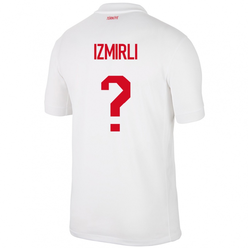 Kandiny Herren Türkei Ege İzmirli #0 Weiß Heimtrikot Trikot 24-26 T-Shirt