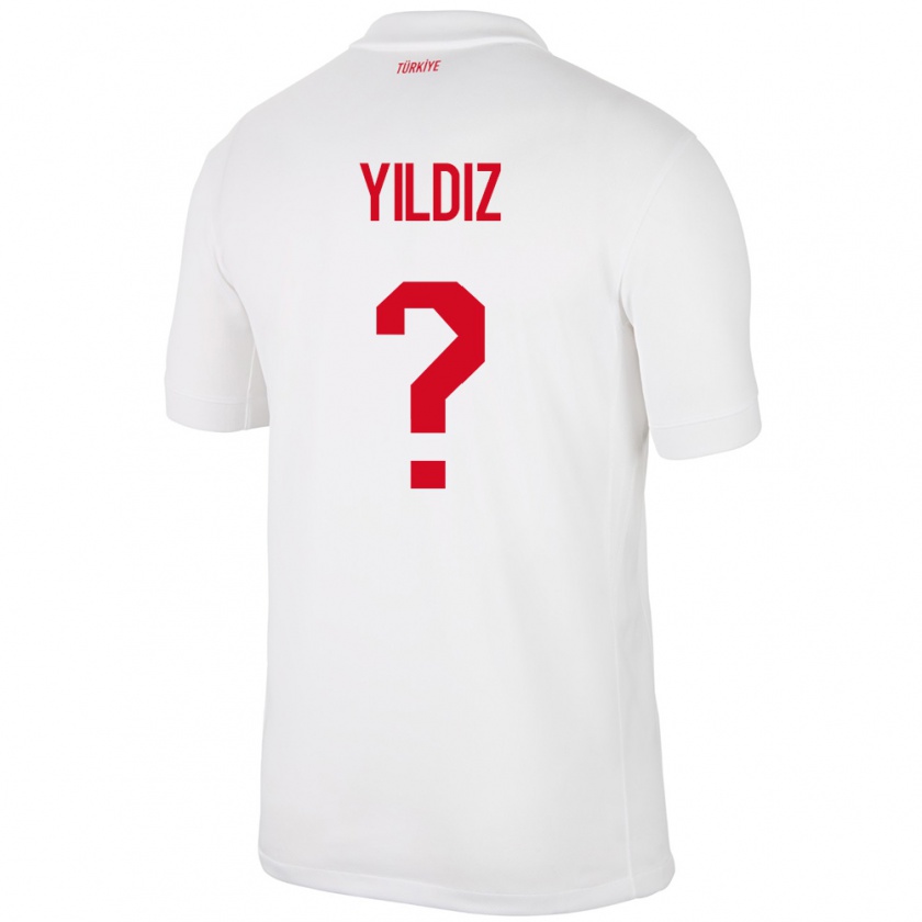 Kandiny Herren Türkei Mine Yıldız #0 Weiß Heimtrikot Trikot 24-26 T-Shirt