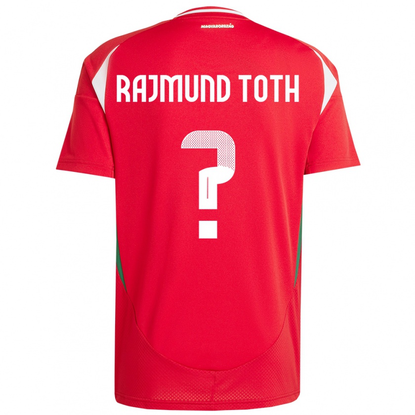 Kandiny Herren Ungarn Rajmund Tóth #0 Rot Heimtrikot Trikot 24-26 T-Shirt