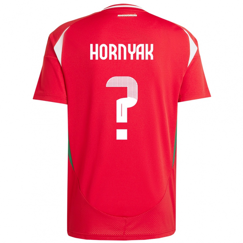 Kandiny Herren Ungarn Csaba Hornyák #0 Rot Heimtrikot Trikot 24-26 T-Shirt