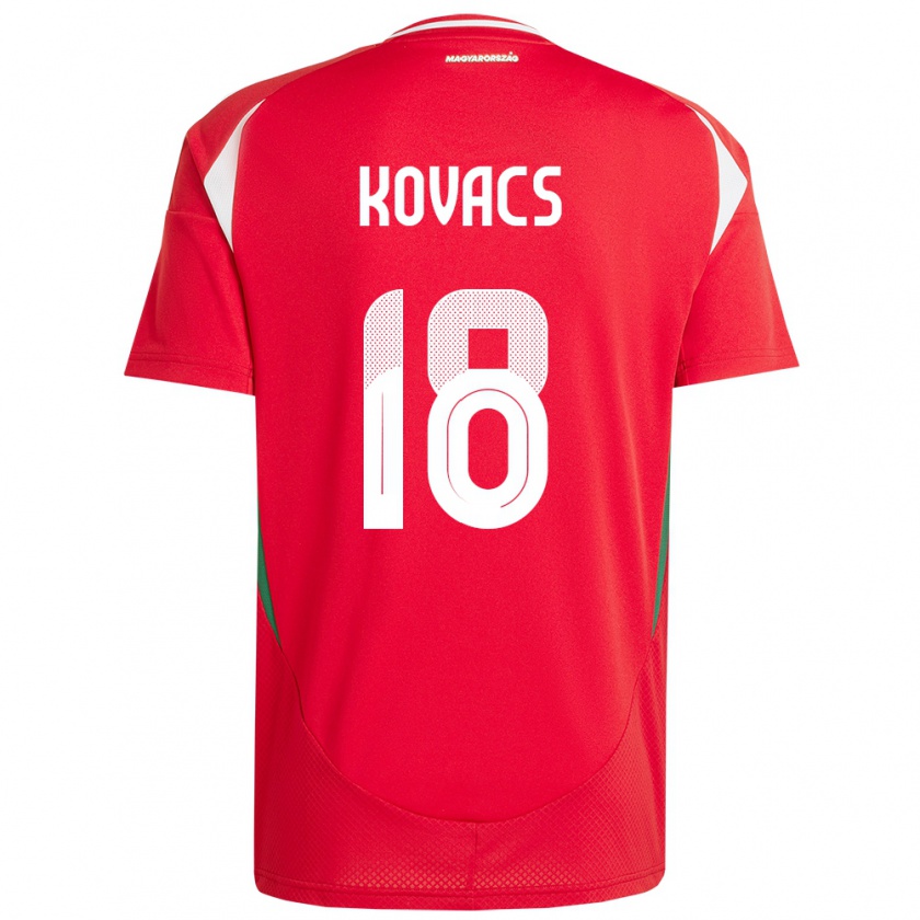 Kandiny Herren Ungarn Laura Kovács #18 Rot Heimtrikot Trikot 24-26 T-Shirt