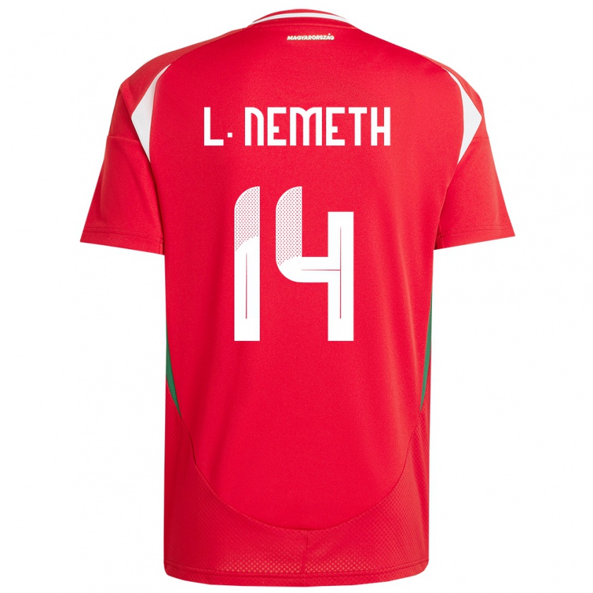 Kandiny Herren Ungarn Loretta Németh #14 Rot Heimtrikot Trikot 24-26 T-Shirt