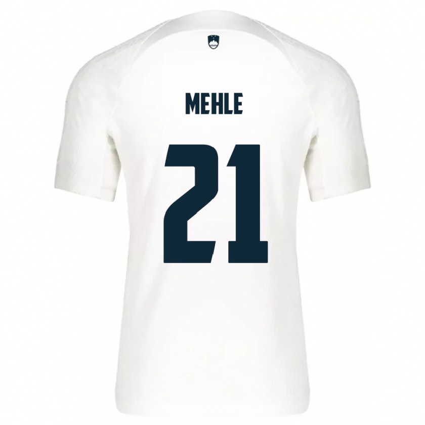 Kandiny Herren Slowenien Matej Mehle #21 Weiß Heimtrikot Trikot 24-26 T-Shirt