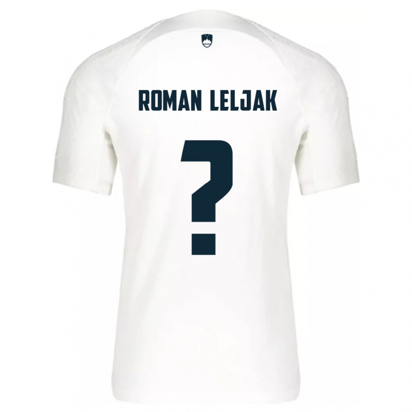 Kandiny Herren Slowenien Nejc Roman Leljak #0 Weiß Heimtrikot Trikot 24-26 T-Shirt