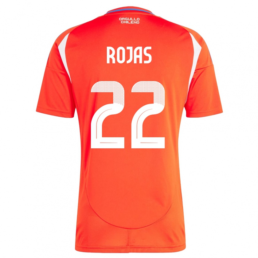 Kandiny Herren Chile Jeyson Rojas #22 Rot Heimtrikot Trikot 24-26 T-Shirt