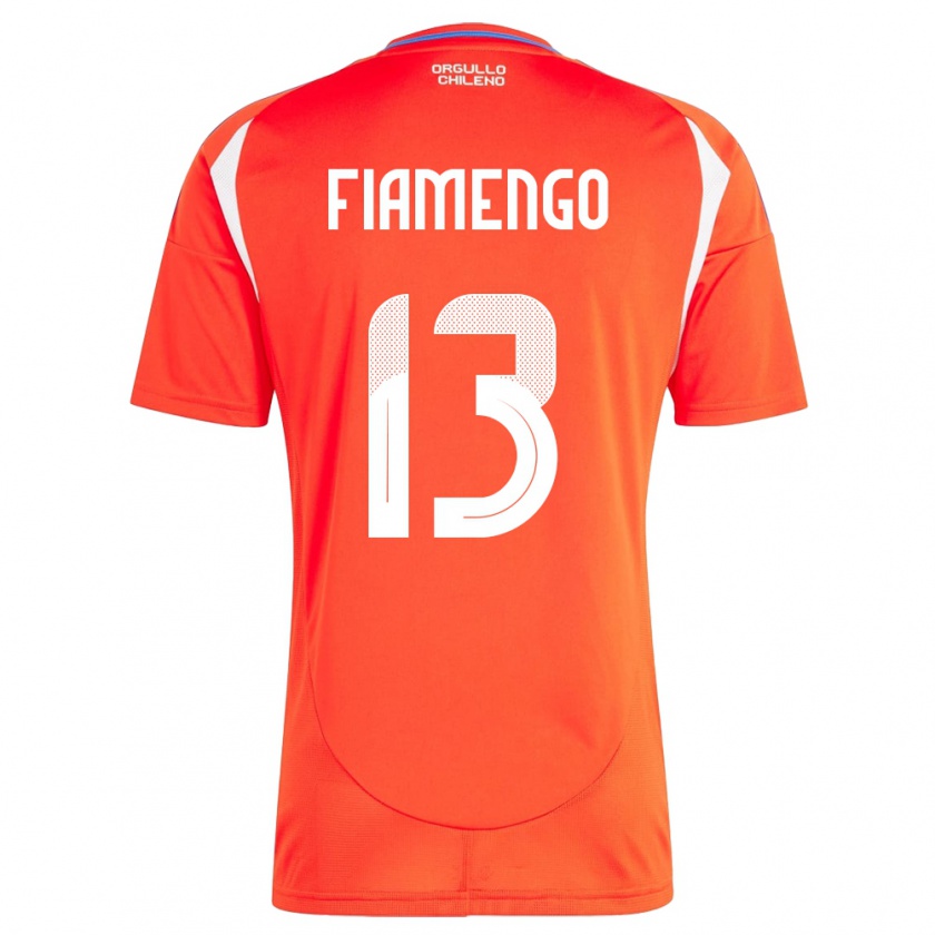 Kandiny Herren Chile Darko Fiamengo #13 Rot Heimtrikot Trikot 24-26 T-Shirt