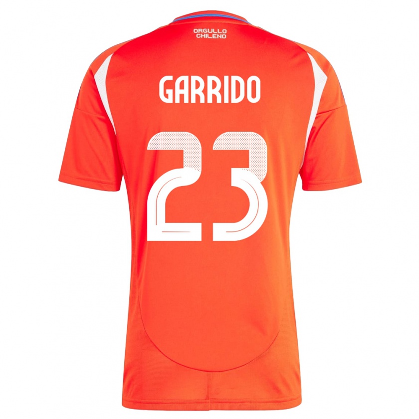 Kandiny Herren Chile Pedro Garrido #23 Rot Heimtrikot Trikot 24-26 T-Shirt