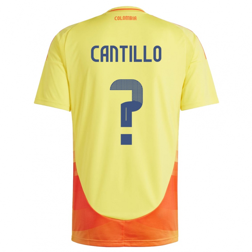 Kandiny Herren Kolumbien Carlos Cantillo #0 Gelb Heimtrikot Trikot 24-26 T-Shirt