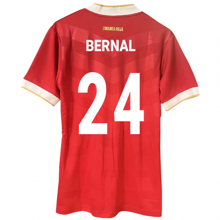 Kandiny Herren Panama Kevin Bernal #24 Rot Heimtrikot Trikot 24-26 T-Shirt