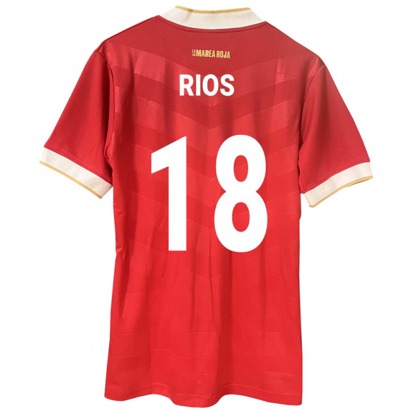 Kandiny Herren Panama Héctor Ríos #18 Rot Heimtrikot Trikot 24-26 T-Shirt