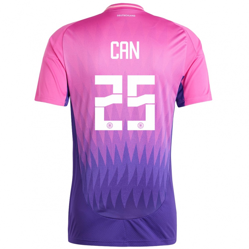 Kandiny Herren Deutschland Emre Can #25 Pink Lila Auswärtstrikot Trikot 24-26 T-Shirt