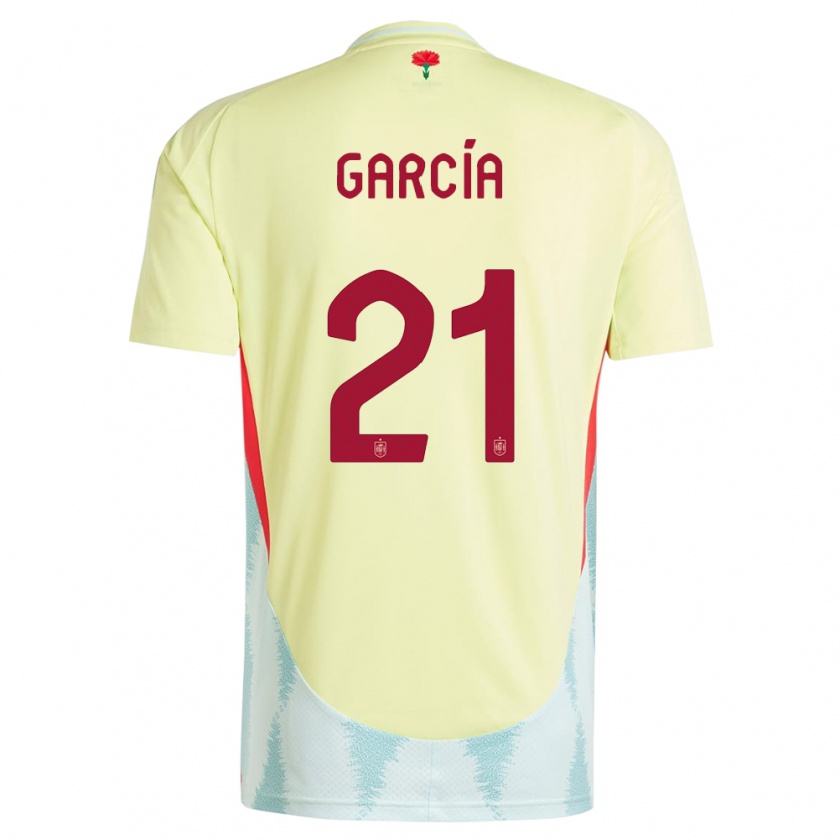 Kandiny Herren Spanien Sheila Garcia #21 Gelb Auswärtstrikot Trikot 24-26 T-Shirt