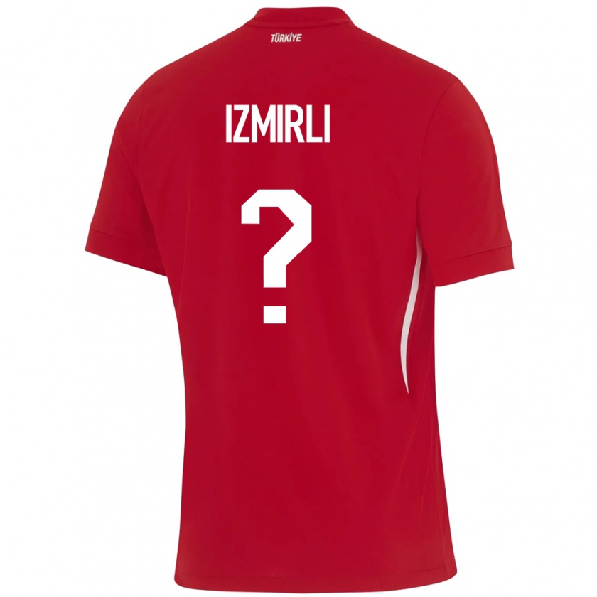 Kandiny Herren Türkei Ege İzmirli #0 Rot Auswärtstrikot Trikot 24-26 T-Shirt