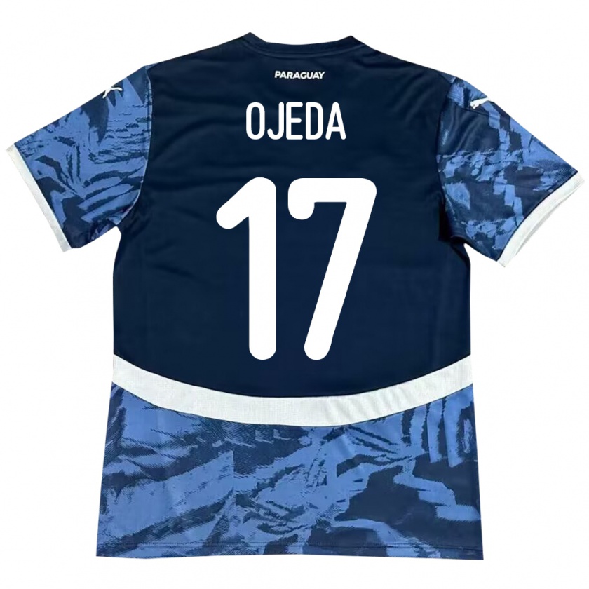 Kandiny Herren Paraguay Deisy Ojeda #17 Blau Auswärtstrikot Trikot 24-26 T-Shirt