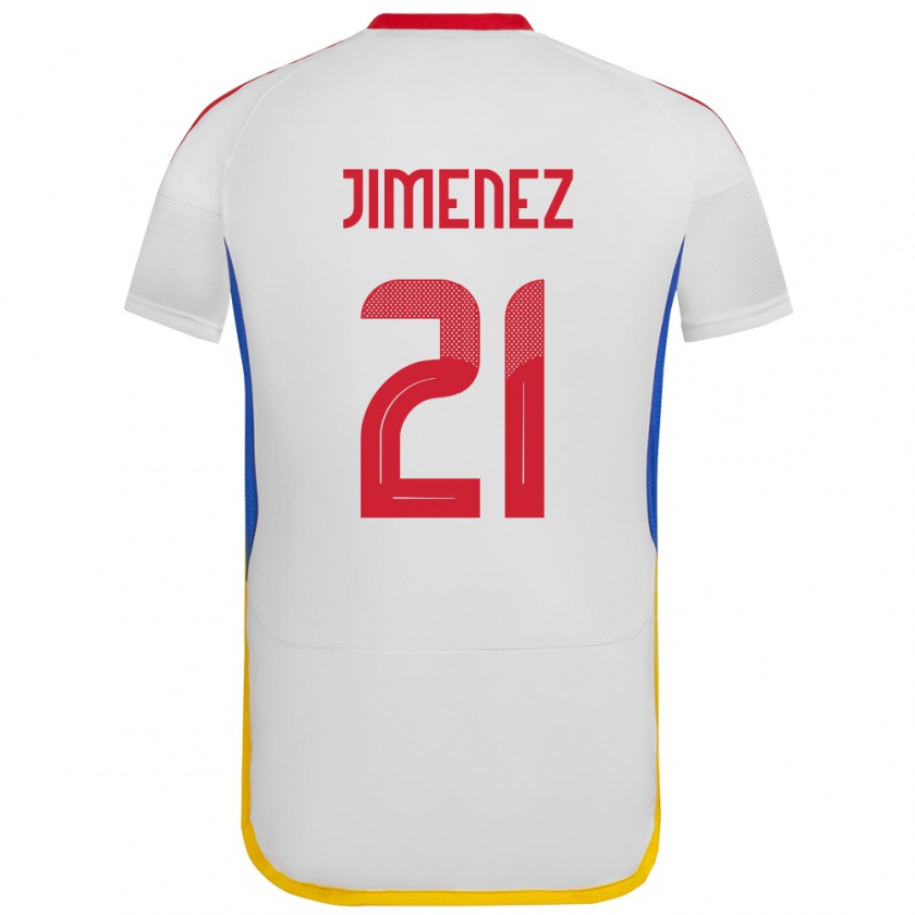 Kandiny Herren Venezuela Marianyela Jiménez #21 Weiß Auswärtstrikot Trikot 24-26 T-Shirt