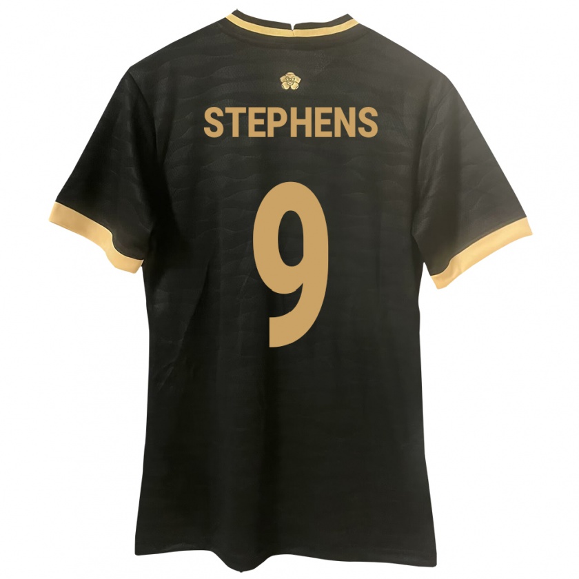 Kandiny Herren Panama Alfredo Stephens #9 Schwarz Auswärtstrikot Trikot 24-26 T-Shirt