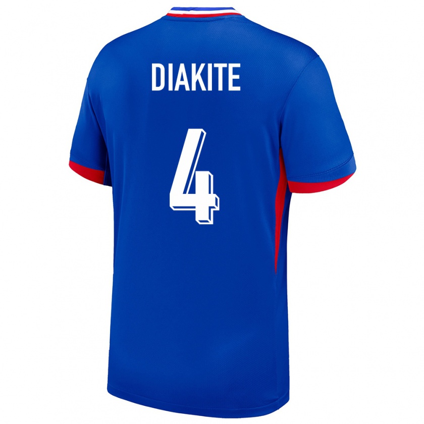 Kandiny Damen Frankreich Bafode Diakite #4 Blau Heimtrikot Trikot 24-26 T-Shirt