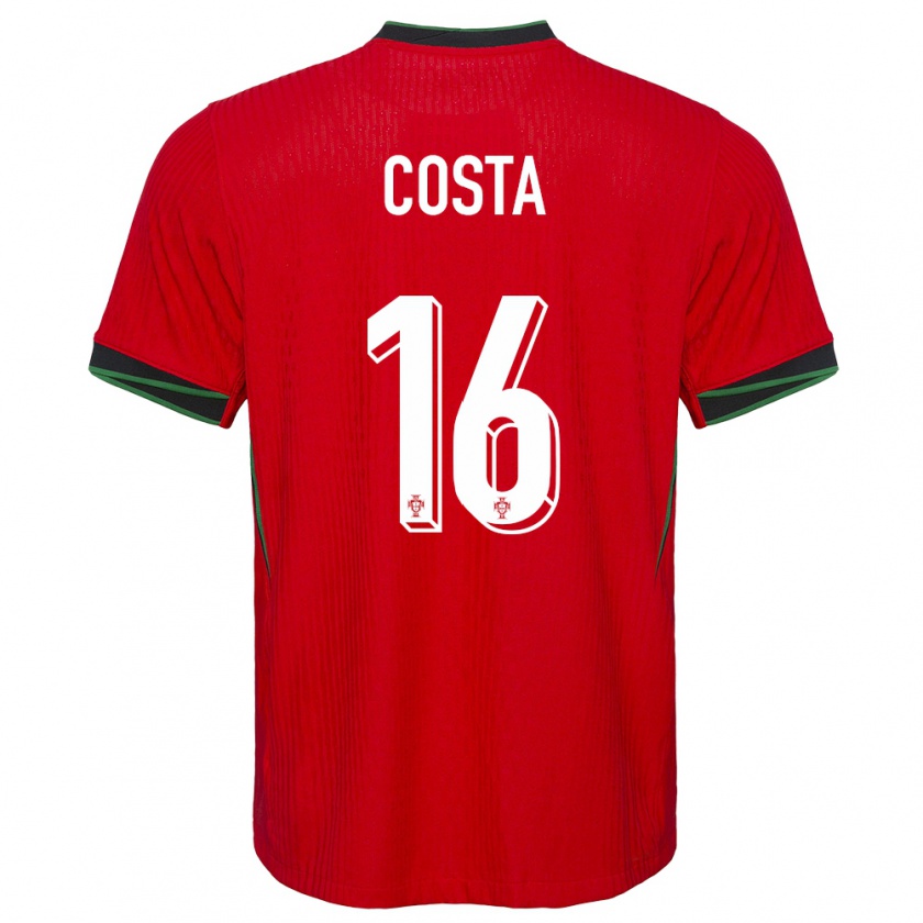 Kandiny Damen Portugal David Costa #16 Rot Heimtrikot Trikot 24-26 T-Shirt