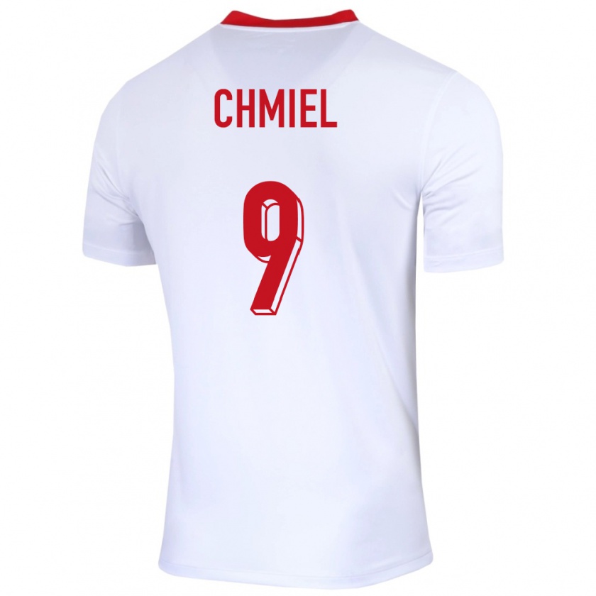 Kandiny Damen Polen George Chmiel #9 Weiß Heimtrikot Trikot 24-26 T-Shirt