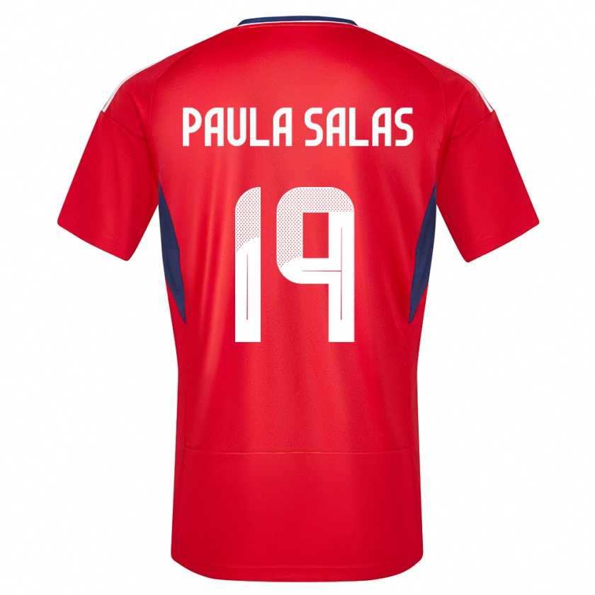 Kandiny Damen Costa Rica Maria Paula Salas #19 Rot Heimtrikot Trikot 24-26 T-Shirt