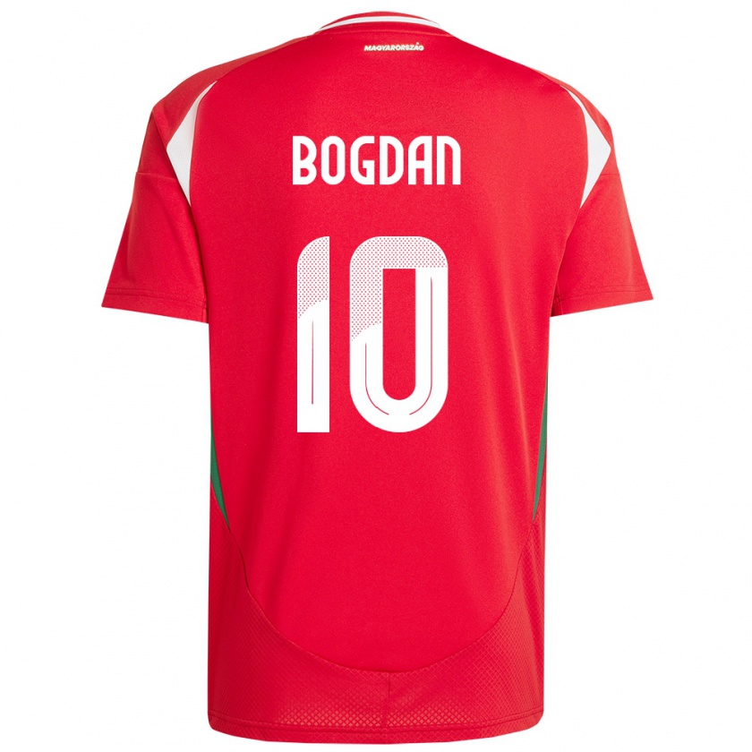 Kandiny Damen Ungarn Hunor Bogdán #10 Rot Heimtrikot Trikot 24-26 T-Shirt