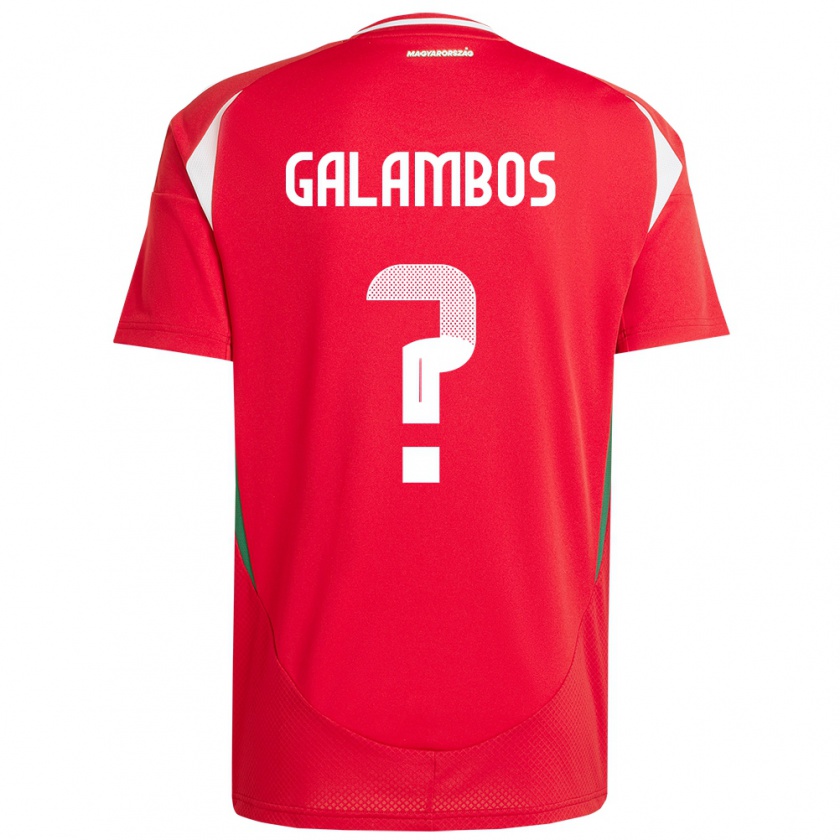 Kandiny Damen Ungarn János Galambos #0 Rot Heimtrikot Trikot 24-26 T-Shirt