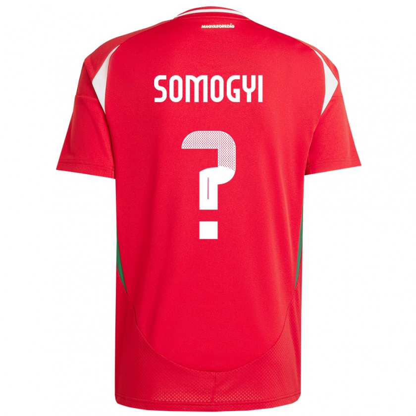 Kandiny Damen Ungarn Ádám Somogyi #0 Rot Heimtrikot Trikot 24-26 T-Shirt